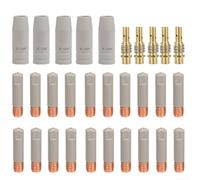 MIG MAG Embouts de contact, MB-15AK Ensemble de buses de soudage avec revêtement spécial, pour soudure en aluminium et cuivre, pointes de 0,8/1,0/1,2 mm, résiste à l'accumulation d'éclaboussures
