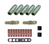 MIG/MAG Jeu de pièces à souder pour MB15AK |5 x buse à gaz |2 x buse |10 x buse actuelle M6 0.8mm |2 x isolant |1 x instrument (20 pièces)