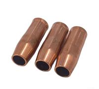 MIG MAG Lot de 3 buses de gaz coniques 21-50, 1,27 cm, buse en cuivre pour soudure, compatible avec Lincoln-Magnum 100L, Mini/#1