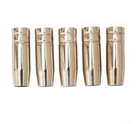 MIG MB15 Lot de 5 embouts à gaz pour torche de soudage de style carénage de buse conique, compatibles avec les équipements de soudage MIG pour le travail des métaux