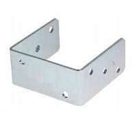 MiG-met - Ancrage de sol en U - Support de poteau en U - 90 mm - Profilé en zinc en U - Equerre métallique - Douille de sol pour poteau en bois - Support d'équerre en U - Galvanisé - Douille de sol