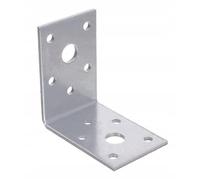 MiG-met - Connecteur d'angle - 60x60x40x2,5mm - 50 pièces - Equerre métal - Equerre - Equerre lourde - Equerre de rayonnage - Connecteur d'angle inox - Support de rayonnage - Tubulure acier allié