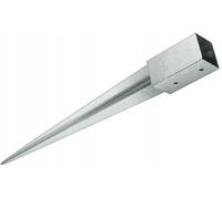 MiG-met - Douille à enfoncer - Support de poteau réglable en hauteur - 60x60x600mm - Ancre de sol - Douille de sol pour parasol - Douille de sol pour araignée à linge - Ancre de terre Acier allié