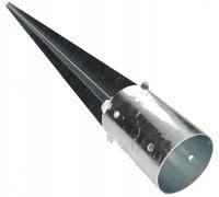 MiG-met - Douille à enfoncer - Support de poteau réglable en hauteur - 80x750mm - Ancre de sol - Douille de sol pour parasol - Douille de sol pour araignée à linge - Ancre de terre Acier allié