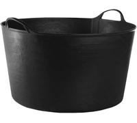 MiG-met - Panier Universel, Grand Contenant, Seau Flexi, Panier à Linge - Solide, Durable, Flexible et Léger - Deux Poignées Robustes - Capacité 120kg - 55L, 55x44,5x35cm - Noir - 1 pièce