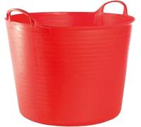 MiG-met - Panier Universel, Grand Contenant, Seau Flexi, Panier à Linge - Solide, Durable, Flexible et Léger - Deux Poignées Robustes - Capacité de Charge : 120kg - 42L, 44x35x33cm - Rouge - 1 pièce