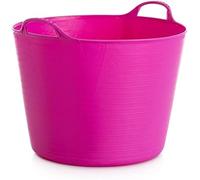 MiG-met - Panier Universel, Grand Contenant, Seau Flexi, Panier à Linge - Solide, Flexible et Léger - Deux Poignées Robustes - Capacité de Charge : 120kg - 42L, 44x35x33cm - Fuchsia - 1 pièce
