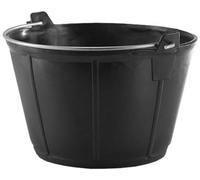 MiG-met - Panier Universel, Grand, Seau de Chantier Flexi - Solide, Durable, Flexible et Léger - Résistant au Gel, Deux Poignées Robustes - Capacité 50kg - 11L, 30.5x22.5x22.5cm, Noir - 3 pièces