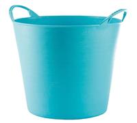 MiG-met - Panier Universel, Grand, Seau Flexi, Panier à Linge - Durable, Flexible et Léger - Deux Poignées Robustes - Capacité de Charge : 120 kg - 23 L, 34 × 26,5 × 29,5 cm - Bleu - 1 pièce