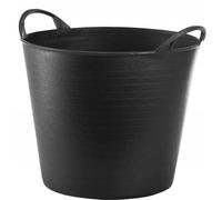 MiG-met - Panier Universel, Grand, Seau Flexi, Panier à Linge - Solide, Durable, Flexible et Léger - Deux Poignées Robustes - Capacité de Charge : 120 kg - 23 L, 34 × 26,5 × 29,5 cm - Noir - 1 pièce