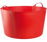 MiG-met - Panier Universel, Grand, Seau Flexi, Panier à Linge - Solide, Durable, Flexible et Léger - Deux Poignées Robustes - Capacité 120kg - 55L, 55x44,5x35cm - Rouge - 1 pièce