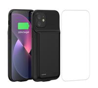 MIGAFEI Coque de batterie pour iPhone 13/13Pro/14, 13 800 mAh, coque de protection ultra fine, portable, rechargeable, extensible, compatible avec iPhone 13/13Pro/14 (6,1"), noir