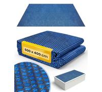 Miganeo Premium Bâche à Bulles 600x400 cm Rectangulaire | Noir/Bleu | découpable | Couverture de Piscine Solaire | Chauffage de Piscine