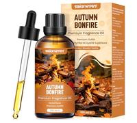 MIGCAPUT Huile Parfumée Feu de Joie d'automne 100ML, Huile Essentielle Aromathérapie de Qualité Supérieure pour Diffuseurs, Fabrication Bougies & Savons, Parfum Doux & Chaleureux pour Automne, Fêtes