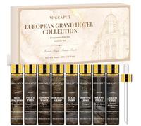 MIGCAPUT Set Huiles Parfumées de Hôtels Européens 8 X 10ML, Huiles Essentielles Luxe pour Diffuseur, Faire des Cadeaux, Rafraîchir l'air, Convient aux Habitations, Halls d'entrée, Commercial