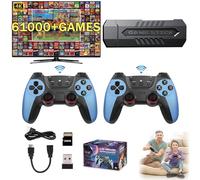 MIGEDY 2025 Nouveau Game Stick 4k 60,000 Jeux, Console de Jeu rétro intégrée à Plus de 60,000 Jeux, Plug & Play TV vidéo Retro Gaming Stick for Tout Le Monde(128G)