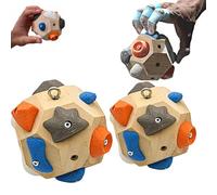 MIGEDY Bloc d'escalade Boulder Fait Main - Développez Force et Précision, Ballon d'escalade Boulder 3D, Ballons d'Entraînement Escalade pour S'entraîner Partout(2PCS)