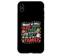Might As Well Sleep Under The Tree Christmas Funny Christmas Coque pour iPhone XS Max