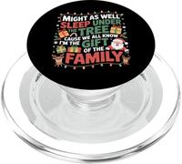 Might As Well Sleep Under The Tree Christmas Funny Christmas PopSockets PopGrip pour MagSafe