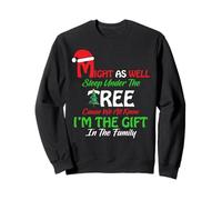 Might As Well Sleep Under The Tree Shirt Christmas Pajamas Sweatshirt
