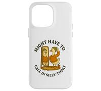 Might Have to Call in Silly Today Funny Goose Retro Coque pour iPhone 14 Pro Max