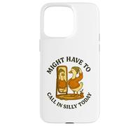 Might Have to Call in Silly Today Funny Goose Retro Coque pour iPhone 15 Pro Max