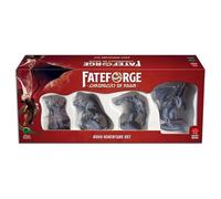 Mighty Board s: Fateforge Chronicles of Kaan : Boss Miniatures Set - 4 figurines non peintes, mise à niveau du jeu de société, accessoires d'extension, aventure coopérative