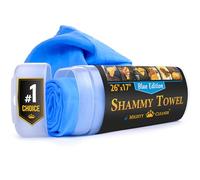 Mighty Cleaner Chiffon shamois de qualité supérieure pour séchage de voiture - (66 x 43,2 cm) - Serviette en chamois super absorbante et réutilisable pour voiture - Serviette anti-rayures pour voiture