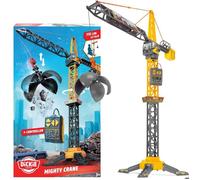 Dickie Toys Mighty Grue 110 cm, Jouet avec télécommande par câble, Rotation à 360°, Boule de démolition avec Fonction de préhension, optimale pour Les Enfants à partir de 3 Ans (203729022)