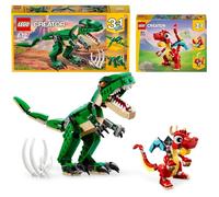 Mighty Dinosaurs & Red Dragon Bundle LEGO 3-en-1 enfants de 6 ans et plus, 31145 + 31058