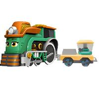 Mighty Express motorisé Farmer Faye avec Outil Fonctionnel et Wagon de Marchandises, Jouet pour Enfants, 6064072, Frieda