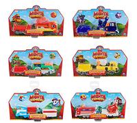 Mighty Express Push-and-Go avec Wagon de Marchandises - Huit Personnages Différents de la Série TV en Assortiment - 1 Train Inclus, à Partir de 3 Ans