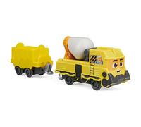 Mighty Express Push-and-Go Train Baut-ES Bruno avec Wagon de Marchandises - Train Manuel vers la série TV Populaire à partir de 3 Ans