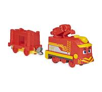 MIGHTY EXPRESS - TRAIN MOTORISE NATE - Locomotive de Nate Le Rapide Avec Outil & Wagon De Cargaison - Jouet Inspiré De La Série - Aventures Animées À Rail-ville - Jouet Enfant 3 Ans et +