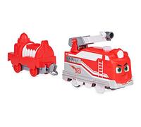 Mighty Express - Train MOTORISE Rick - Locomotive de Rick Le Pompier avec Outil & Wagon De Cargaison - Jouet Inspiré De La Série - Aventures Animées À Rail-Ville - Jouet Enfant 3 Ans et +