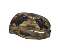 Mighty Highland Yak Bandeau d'entraînement anti-humidité pour la course, le cyclisme, le football, le yoga, pour homme et femme