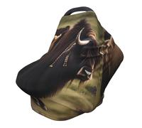 Mighty Highland Yak Housse de chaise de poussette polyvalente entièrement imprimée spécialement conçue pour votre bébé