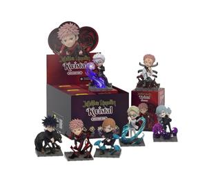 Mighty Jaxx Série Jujutsu Kaisen Kwistal Fwenz Battle Ready | Plateau scellé de 6, sans doublon | Figurines de Collection, boîte Surprise