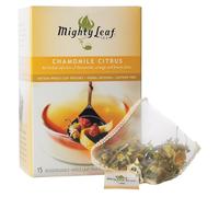 Mighty Leaf Lot de 15 sachets de thé à la main Motif camomille Citrus