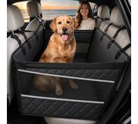 Mighty Majesty Grand siège auto pour chien - Siège rehausseur pour chiens de taille moyenne et grande jusqu'à 36,3 kg - Fond rigide, imperméable, maille 3 côtés, sangles d'appui-tête - 72 x 56 cm