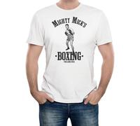 Mighty Mick's Boxing Gym T-Shirt - Funny t Shirt Retro Fight Fashion Ring Rocky White Manches Courtes(Medium)