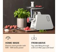 Mighty Mince hachoir à viande électrique 500 - 1361 watts 3 disques perforés en acier