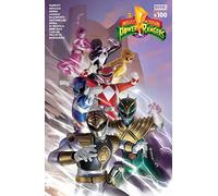 Mighty Morphin Power Rangers (MMPR) #100 ‘Wraparound’ Cover C by Miguel Mercado with Rated Comics acrylic backer