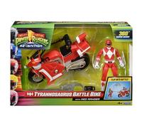 Mighty Morphin Power Rangers Vélo de combat Tyrannosaure avec Ranger rouge