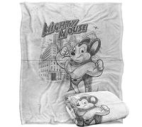 Mighty Mouse Sketch Plaid Ultra Doux au Toucher Soyeux - 152 x 127 cm