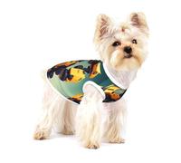 Mighty Robot Gilet en coton pour petit animal domestique Imprimé complet Chien Chat Doux Respirant Élastique Vêtements Quotidien Fête Tenue