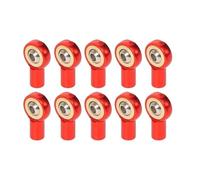 MIGHTY SCAPERS 10pcs M2.5 Link Rod Ball End Head Holders Compatible avec RC Model Cars, Bateaux, aéronefs, camions et similaires(Red)