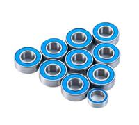 MIGHTY SCAPERS 10Pcs Wheel Hub Sealed Bearing Kit Compatible avec 1/10 Scale RC Modèles y Compris Lunchbox, Grasshopper, et véhicules similaires