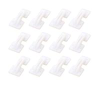 MIGHTY SCAPERS 12PCS Hatch Anges Maintenance Base Compatible avec RC Fixed Wing Airplane Cockpit Wind Screen et Wing Connection DIY Accessoires(Type 501(L33xW9mm))