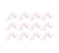 MIGHTY SCAPERS 12PCS Hatch Anges Maintenance Base Compatible avec RC Fixed Wing Airplane Cockpit Wind Screen et Wing Connection DIY Accessoires(Type 503(L27XW11mm))
